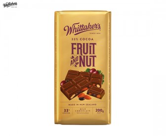 Whittaker's 惠特克 葡萄干扁桃仁牛奶味巧克力 200克(33%可可) Whittaker's 惠特克 葡萄干扁桃仁牛奶味巧克力 200克(33%可可)